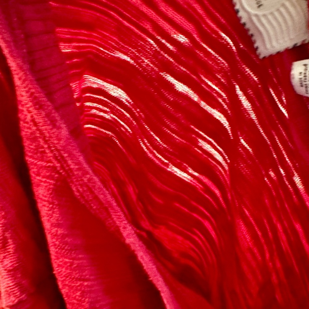 Anthropologie Red Ruffle Top - Picture 4 of 6